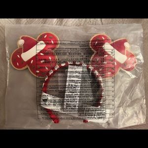 New Minnie Mouse Holiday Cookie Ear Headband